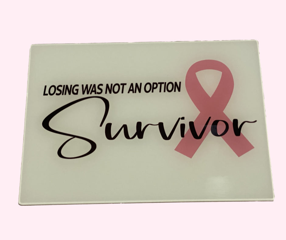 Losing was not an option Survivor Chopping Board